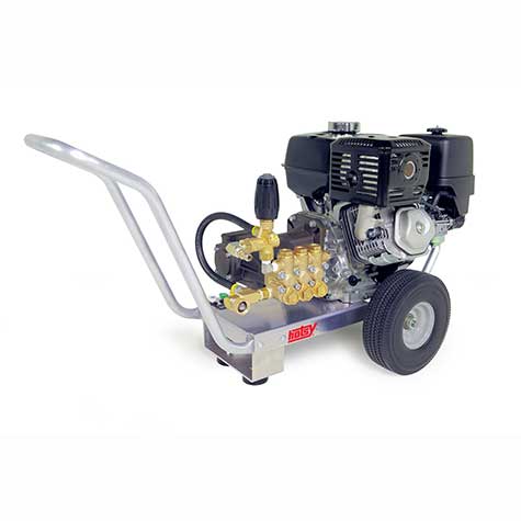 Hotsy’s HD Series is a modular cold water pressure washer with a corrosion resistant aluminum frame.