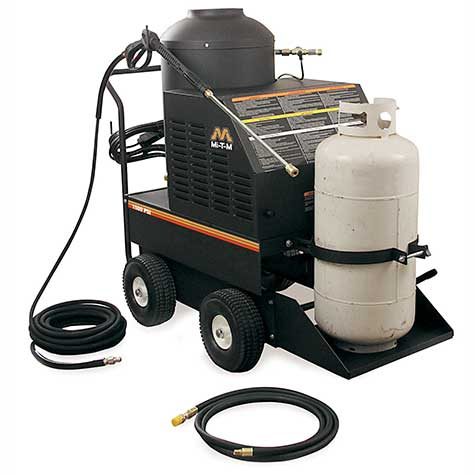 industrial duty, propane-powered, hot water pressure washer