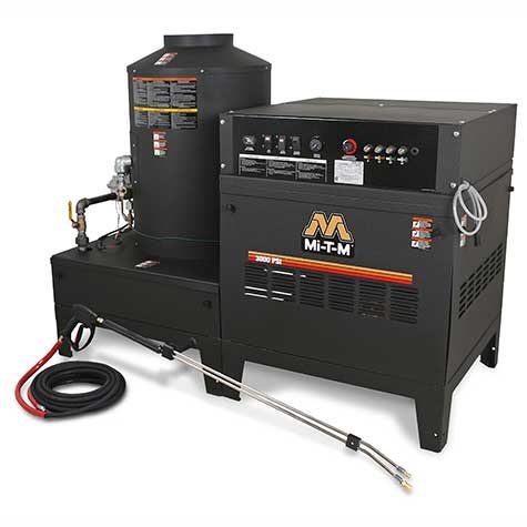 Stationary Natural Gas/LP Belt Drive Hot Water Pressure Washer
